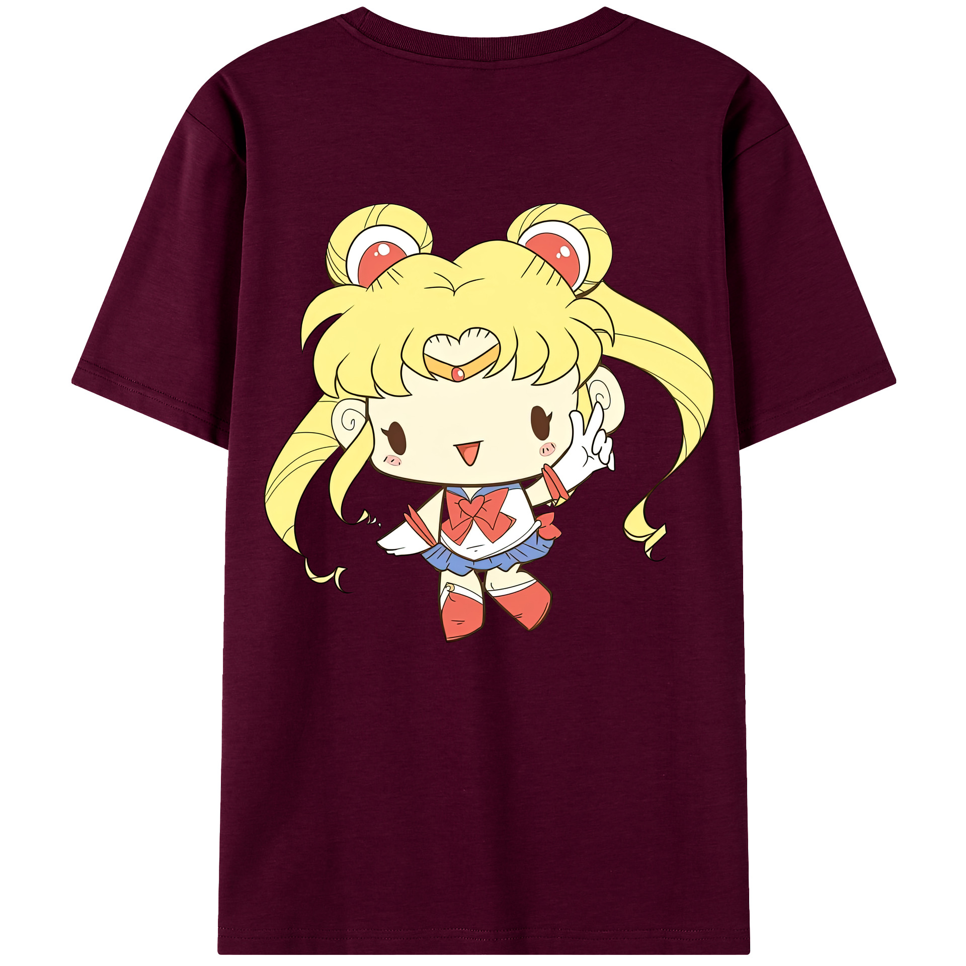 （画像用） 美少女戦士セーラームーン 月野 うさぎ つきの うさぎ Sailor Moon Tsukino Usagi レディース半袖Tシャツ(バックプリント)
